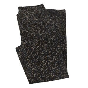 EUC Chico's Reverse Leopard Jeggings Womens US 2 Chicos 00 Faux Pockets